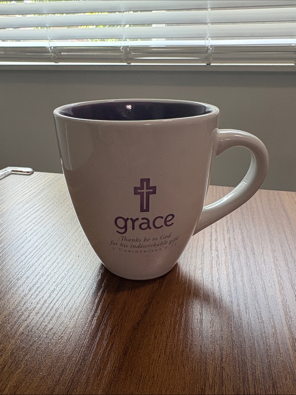 Grace Ceramic Coffee Mug - Purple Interior and Design
